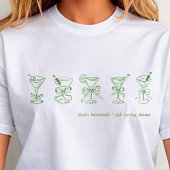 T-shirt Bachelorette Martini verte