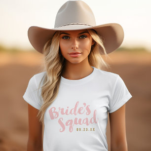 T-shirt Bachelorette personnalisée de l'équipe de mariée b