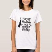 T-shirt Bachelorette pop la bulle (Devant)