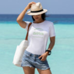T-shirt Bachelorette Rétro minimaliste moderne Bridesmaid<br><div class="desc">La typographie manuscrite permet une personnalisation facile,  ce qui en fait un accessoire idéal pour les futures mariées ou les demoiselles d'honneur. Customisez avec les noms,  le titre et l'emplacement. Élevez votre style de soirée bachelorette avec ce tee-shirt chic et confortable,  célébrant de façon personnalisée.</div>