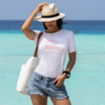 T-shirt Bachelorette Rétro minimaliste moderne Bridesmaid<br><div class="desc">La typographie manuscrite permet une personnalisation facile,  ce qui en fait un accessoire idéal pour les futures mariées ou les demoiselles d'honneur. Customisez avec les noms,  le titre et l'emplacement. Élevez votre style de soirée bachelorette avec ce tee-shirt chic et confortable,  célébrant de façon personnalisée.</div>