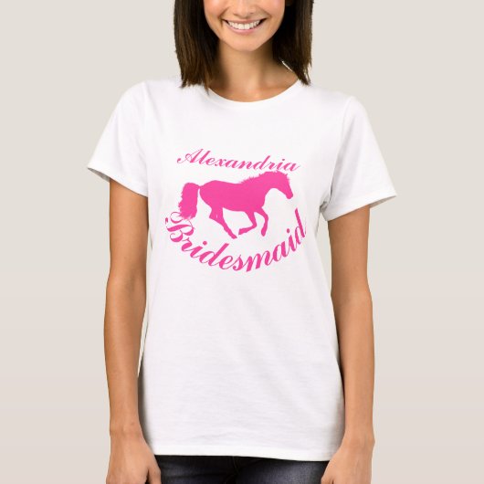 T-shirt Bachelorette rose poney (Devant)