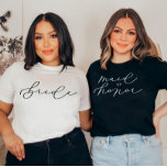 T-shirt Bachelorette/soirée nuptiale MOH Cute Script<br><div class="desc">Nous ajoutons toujours de nouveaux designs chaque jour !</div>
