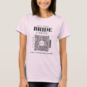 T-shirt Bachelorette Venmo Code QR Acheter La Mariée Un Ve (Devant)