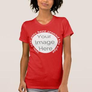 T-shirt bachelorette votre image ici, photo texte personna