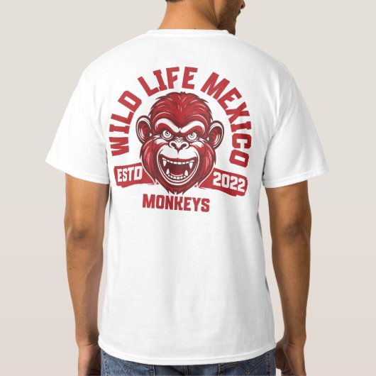 T-shirt Back & Front : Calakmul Monkeys (Dos)
