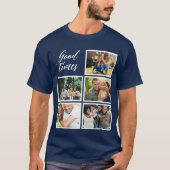 T-shirt Back | Modern Holiday Family Photo Collage (Devant)