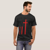T-shirt Back One Nation Under God American Flag Christian  (Devant entier)