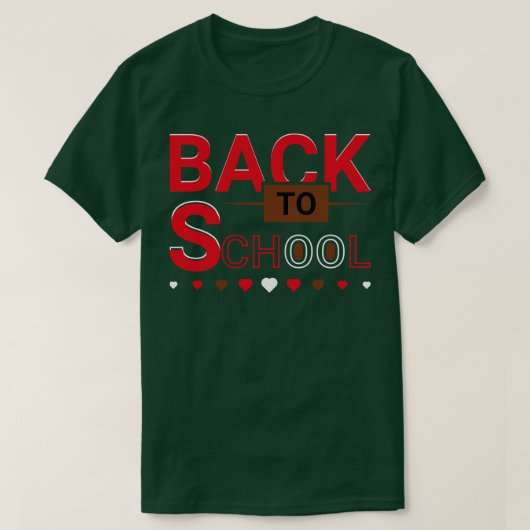 T-shirt Back to school (Design devant)