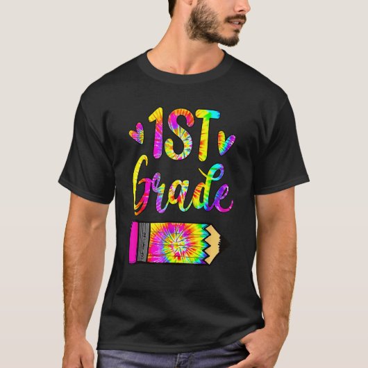 T-shirt Back To School  1St Grade Teacher Tie Dye (Devant)