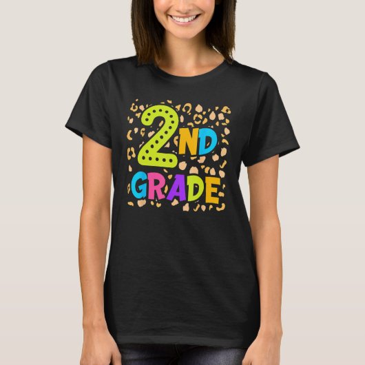 T-shirt Back To School 2nd Second Grade Teacher Student Ki (Devant)