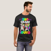 T-shirt Back To School 3rd Grade Squad Dabbing Unicorn She (Devant entier)