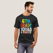 T-shirt Back to School 6th Grade squad Football Kids (Devant entier)