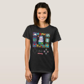T-shirt Back to School 7Th Grade Game On Unlocked Level 7  (Devant entier)