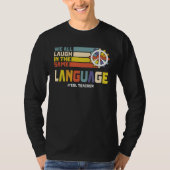 T-shirt Back To School First Day ESL Teacher ESOL Student (Devant)
