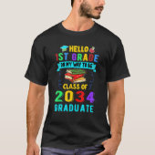 T-shirt Back to School First Day Of First Grade Hello Kids (Devant)