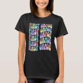 T-shirt Back To School First Grade Vibes First Day Teacher (Devant)