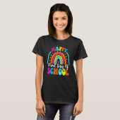 T-shirt Back To School Funny Happy First Day Of School For (Devant entier)