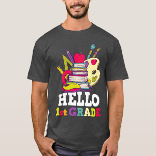 T-shirt Back to school-hello 1st grade