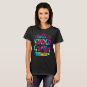 T-shirt Back To School Hello Kindergarten Tie Dye Teacher  (Devant entier)