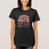 T-shirt Back To School Hello Third Grade Rainbow Teacher K (Devant)