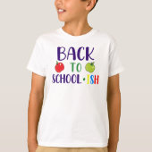 T-shirt Back to School...ish – Funny Lazy Student Vibes  (Devant)