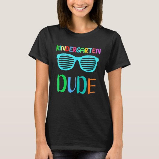 T-shirt Back To School Kindergarten Dude Cool Sunglasses B (Devant)