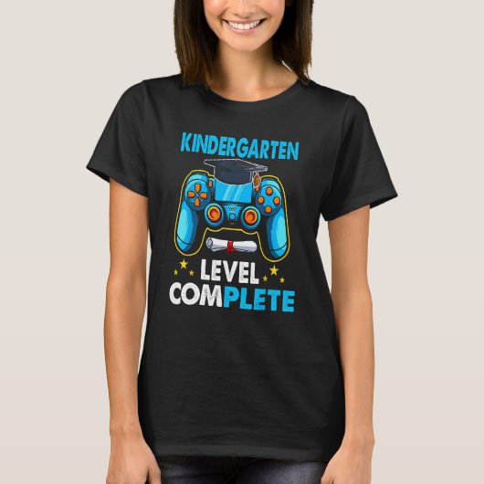 T-shirt Back To School Kindergarten Level Complete Video G (Devant)
