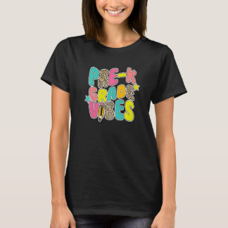 T-shirt Back To School Pre k Vibes Leopard Teacher Women K