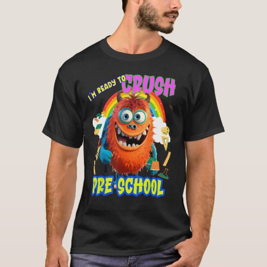 T-shirt Back to School Preschool (Devant)