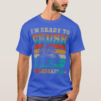 T-shirt Back To School Ready To Crush Kindergarten Monster