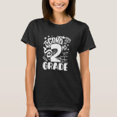 T-shirt Back To School Second 2nd Grade Teacher Girls Graf (Devant)