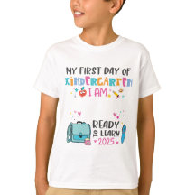 Back to School Shirt for Kids - Kindergarten