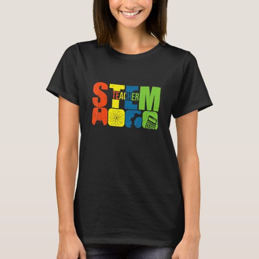 T-shirt Back to School STEM Teacher (Devant)