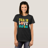 T-shirt Back to School Teach Love Inspire Retro Teachers (Devant entier)