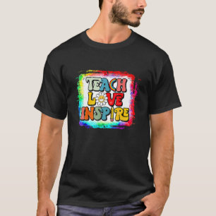 T-shirt Back to School Teach Love Inspire Retro Teachers