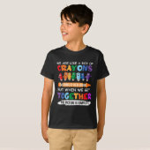 T-shirt Back to School Teacher We Are Like A Box Of Crayon (Devant entier)