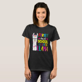 T-shirt Back To School Teachers No Prob Llama (Devant entier)