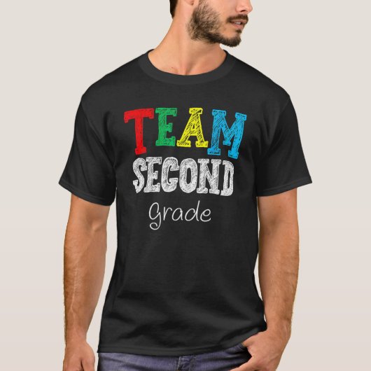 T-shirt Back To School Team 2nd Second Grade Teacher Stude (Devant)