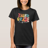 T-shirt Back To School Third Grade Vibes Retro Teacher Wom (Devant)