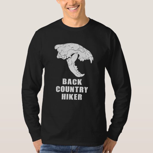 T-shirt Backcountry Hiker Glacier National Park Wolverine  (Devant)