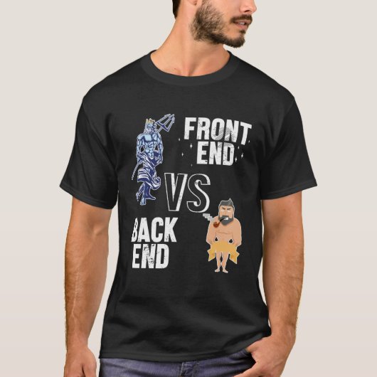 T-shirt Backend vs Frontend Developer Engineer Software De (Devant)