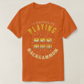 T-shirt Backgammon Chemise Funny Backgammon Dire Backgammo (Design devant)