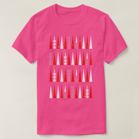 T-shirt Backgammon unique pattern backgammon player  (Design devant)