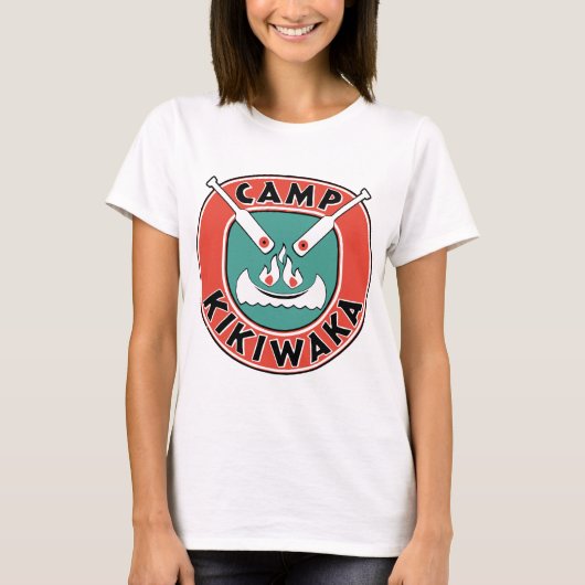 T-shirt backgroud de kikiwaka du feu de camp pour les (Devant)