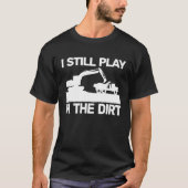 T-shirt backhoe heavy work for men construction equipment (Devant)