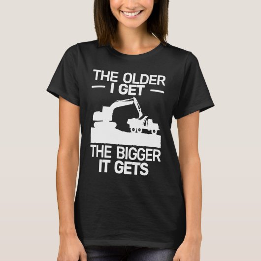 T-shirt backhoe heavy work for men heavy equipment operat (Devant)