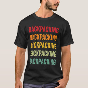 T-shirt Backpacking Backpacking Hobbyist Rainbow Design