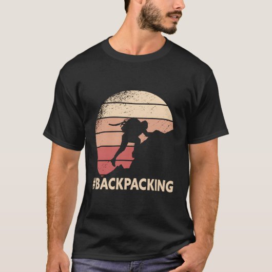 T-shirt Backpacking Camping extérieur Randonnée (Devant)