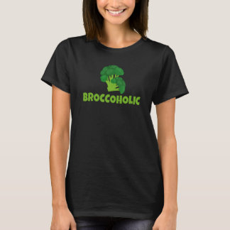 T-shirt Backprint Broccholic Vegetarian Vegetarian and Hea